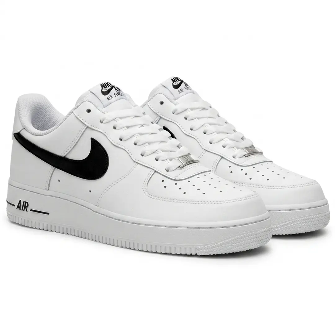 Nike Кросівки Nike Air Force (білі з чорним свушем) Орхідея Nike Кросівки Nike Air Force (білі з чорним свушем) Орхідея