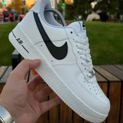 Nike Кросівки Nike Air Force (білі з чорним свушем) Орхідея