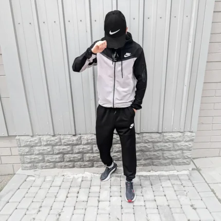 Спортивні костюми Спортивний костюм Nike (чорний з сірим) Орхідея