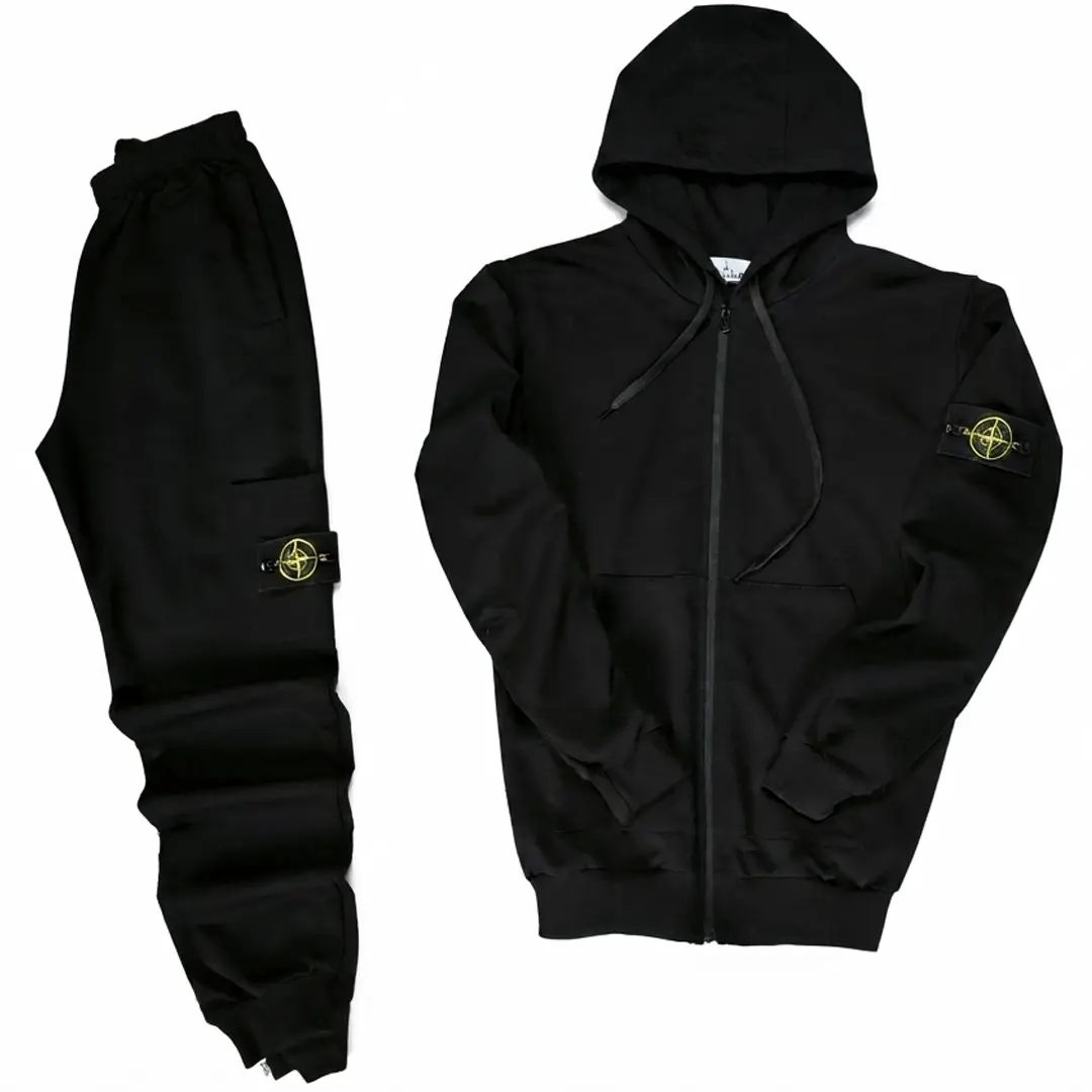 Спортивні костюми Спортивний костюм Stone Island (чорний) Орхідея Спортивні костюми Спортивний костюм Stone Island (чорний) Орхідея