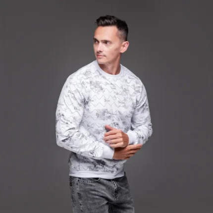 Чоловічі футболки та лонгсліви Світшот чоловічий Denim (білий) Орхідея