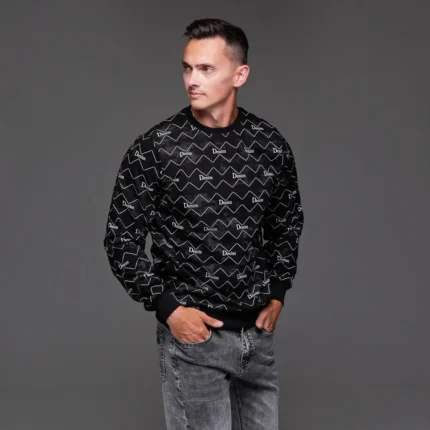 Чоловічі футболки та лонгсліви Світшот чоловічий Denim (чорний) Орхідея