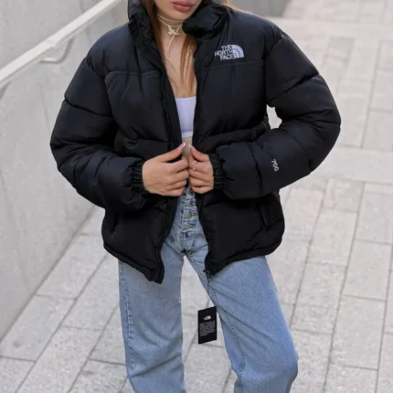 Жіночі зимові куртки Жіночий пуховик The North Face 700 (чорний) Орхідея