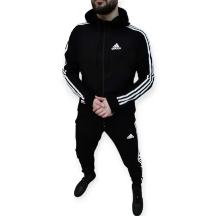 Спортивні костюми Спортивний костюм Adidas з капюшоном (чорний) Орхідея