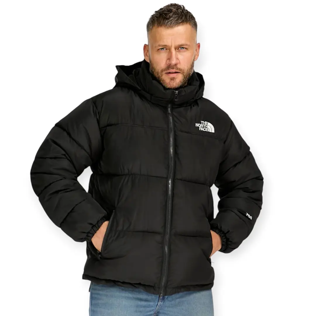 Зимові куртки Чоловічий пуховик The North Face 700 Black (чорний) Орхідея Зимові куртки Чоловічий пуховик The North Face 700 Black (чорний) Орхідея