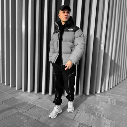 Зимові куртки Чоловічий пуховик The North Face 700 (рефлективний) Орхідея