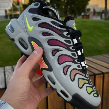 Nike Кросівки Nike Air TN Plus Drift (gray & neon) Орхідея