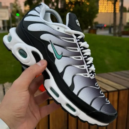 Nike Кросівки Nike Air TN Plus, сірі з чорним (сіточка) Орхідея