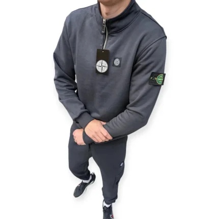 Утеплені спортивні костюми Спортивний костюм Stone Island сірий (тринитка) Орхідея