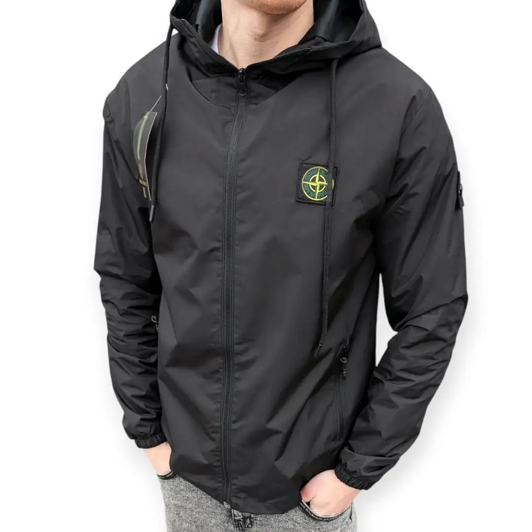 Вітрівки Вітровка Stone Island (black) Орхідея Вітрівки Вітровка Stone Island (black) Орхідея