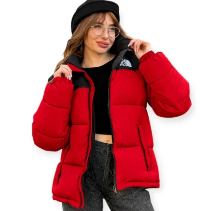 Жіночі зимові куртки Жіночий пуховик The North Face 700 (червоний) Орхідея