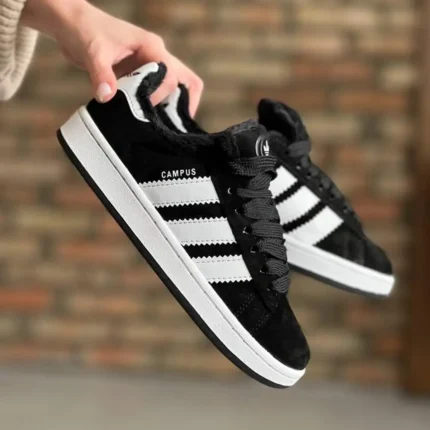 Adidas Зимові кросівки Adidas Campus Fur Winter (з чорним хутром) Орхідея