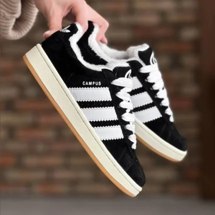 Adidas Зимові кросівки Adidas Campus Fur Winter (з білим хутром) Орхідея