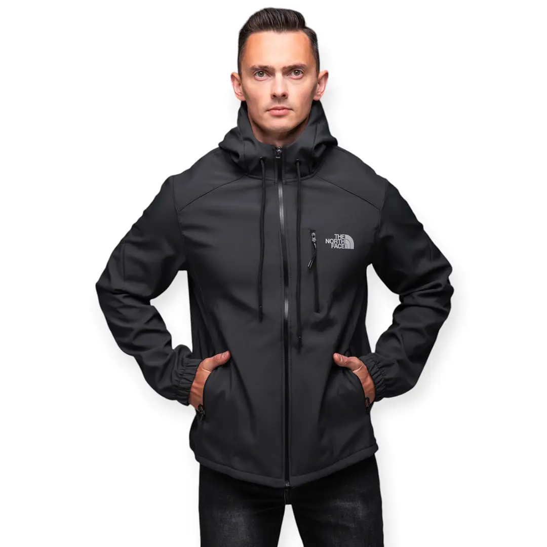 Чоловічі демісезонні куртки Чоловіча куртка Softshell на флісі The North Face (сіра) Орхідея Чоловічі демісезонні куртки Чоловіча куртка Softshell на флісі The North Face (сіра) Орхідея