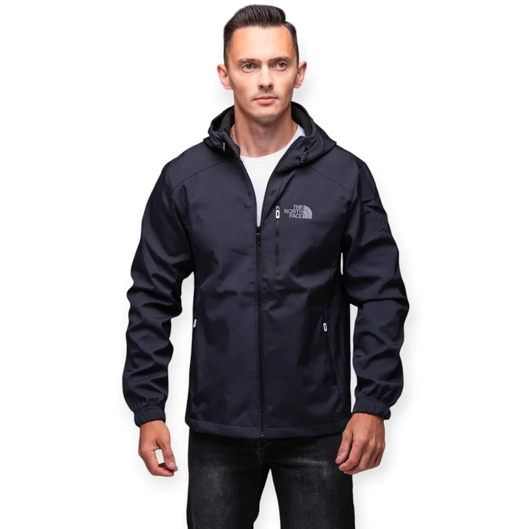 Чоловічі демісезонні куртки Чоловіча куртка Softshell на флісі The North Face (синя) Орхідея Чоловічі демісезонні куртки Чоловіча куртка Softshell на флісі The North Face (синя) Орхідея